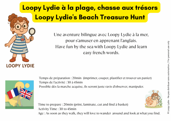 Chasse au trésor à la plage / Beach treasure hunt – Image 3